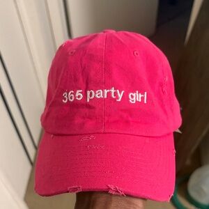 Pink '365 Party Girl' Cap